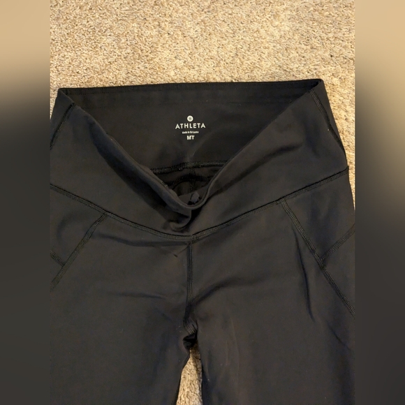 Athleta Workouts Tights & Shorts Set of Three Size Medium Black - Picture 2 of 5